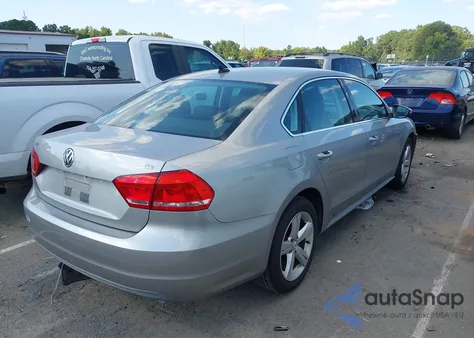 2012 Volkswagen Passat 2.5L Se из США, поврежденный, VIN 1VWBP7A38CC004478